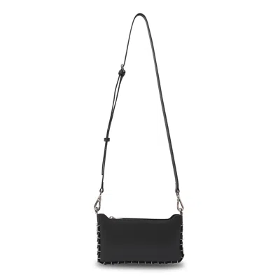 Absence Of Colour Women's Black Leather Square Chain Bag