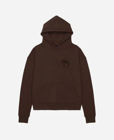 Pre-owned Absent X Fugazi Absent Neuron Hoodie In Brown