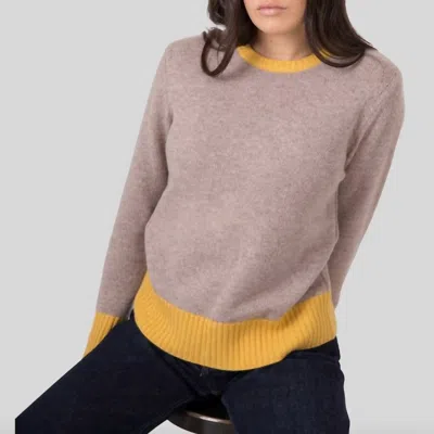 Absolut Cashmere Alessandra Crewneck Sweater In Chestnut In Pink