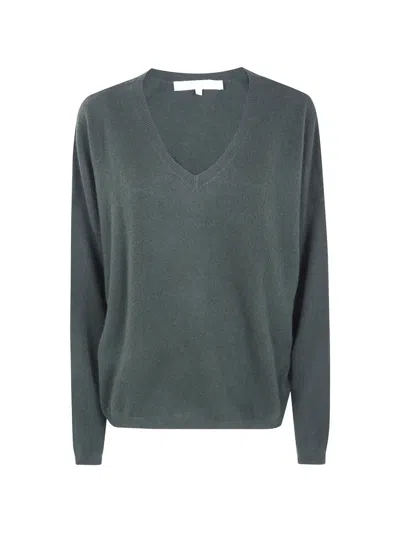 Absolut Cashmere Alicia V-neck Cashmere Sweater In Gray