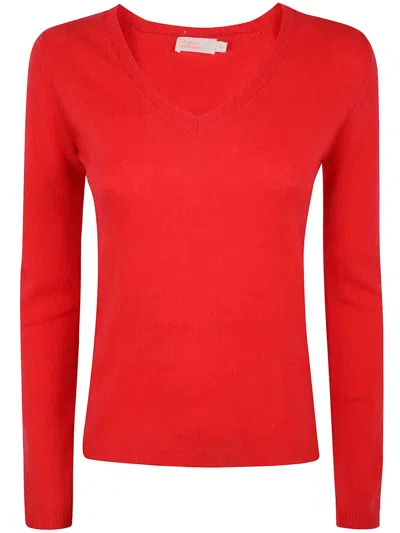 Absolut Cashmere "anatola" V Neck Sweater In Red