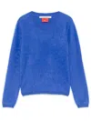 ABSOLUT CASHMERE BLUE CASHMERE CREWNECK SWEATER