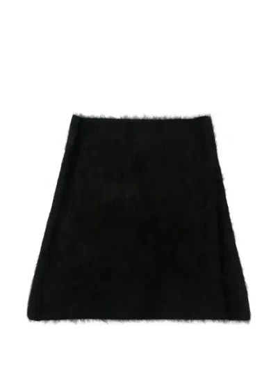 Absolut Cashmere Brushed-finish Scarf In Black