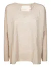 Absolut Cashmere Camille V-neck Knitwear In Neutral