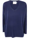 Absolut Cashmere V-neck Cashmere Sweater In Blue