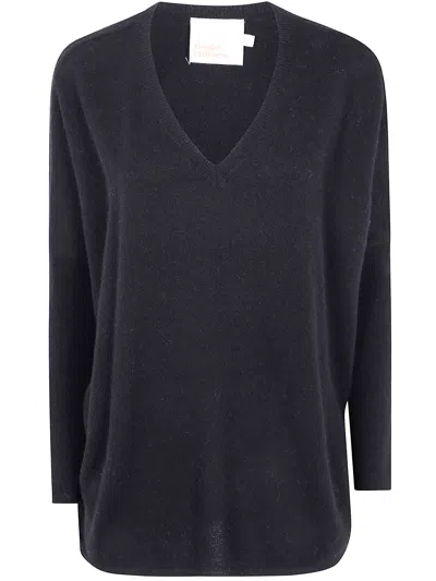 Absolut Cashmere "camille" V Neck Oversized Sweater In Blue