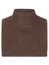 Absolut Cashmere Cashmere Neck Warmer With High Collar In Brown