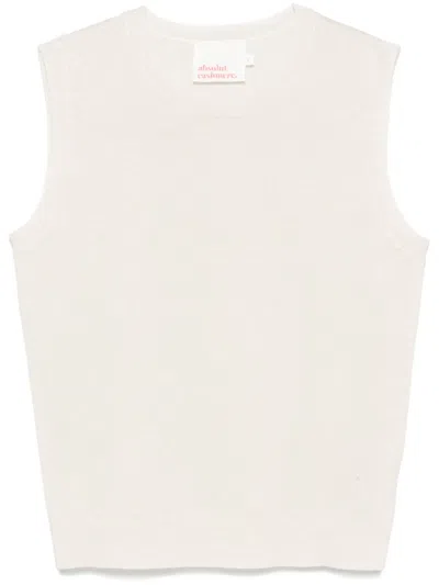 Absolut Cashmere Cataleya Waistcoat In Neutrals