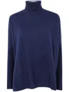 Absolut Cashmere Roll-neck Cashmere Sweater In Blue