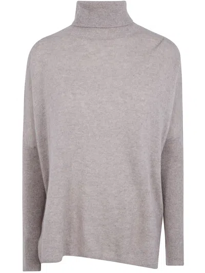 Absolut Cashmere Clara Roll-neck Drop-shoulder Sweater In Brown