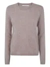 Absolut Cashmere Crew-neck Cashmere Sweater In Brown