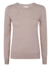 Absolut Cashmere Crew-neck Cashmere Sweater In Gray
