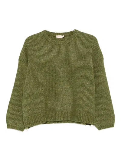 Absolut Cashmere Crew-neck Sweater In Green
