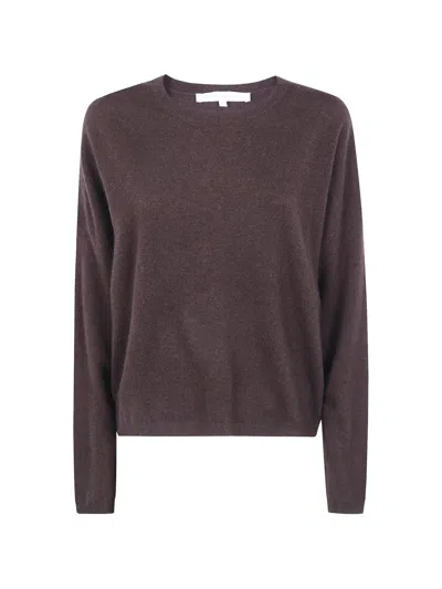 Absolut Cashmere Crew-neck Cashmere Sweater In Brown