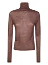 Absolut Cashmere Dolcevita Extrafine Turtleneck Top In Brown