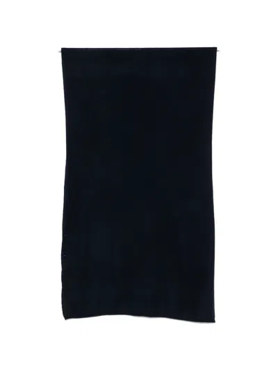 Absolut Cashmere Fine-knit Cashmere Scarf In Blue