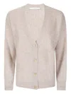 Absolut Cashmere Gloria Button-front Cashmere Cardigan In Neutral