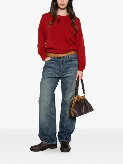 Absolut Cashmere Kaira Round-neck Cashmere Sweater In Red