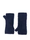 Absolut Cashmere Karolina Open-thumb Cashmere Gloves In Blue