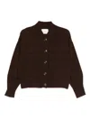 Absolut Cashmere Margherita Buttoned Cardigan In Brown