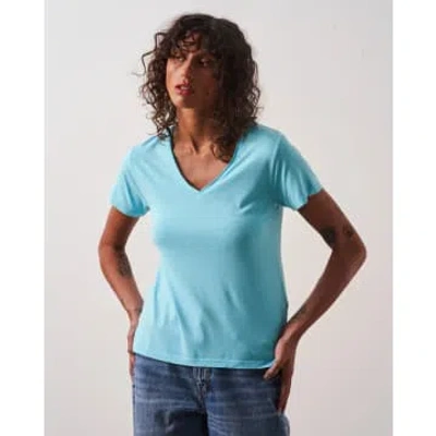 Absolut Cashmere Marilla Short Sleeve T Shirt Lagoon In Blue