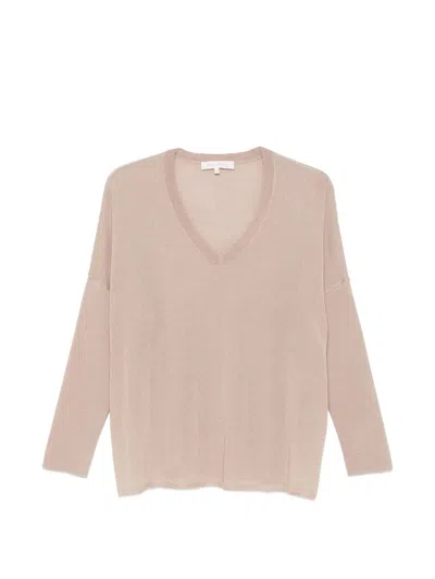 Absolut Cashmere Meryl Earth Lyocell Cashmere Top In Brown