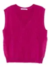 Absolut Cashmere Miriam V-neck Vest In Pink