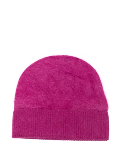 Absolut Cashmere Moira Brushed-cashmere Beanie Hat In Blue