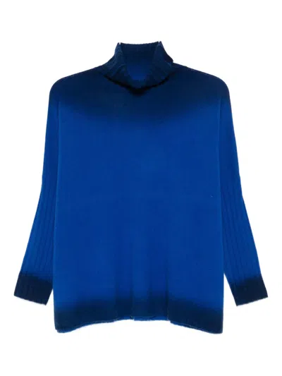 Absolut Cashmere Ribbed Ombré-effect Sweater In Brown