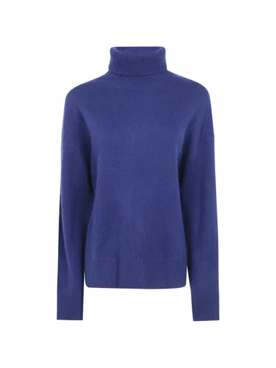 Absolut Cashmere Roll-neck Cashmere Sweater In Blue
