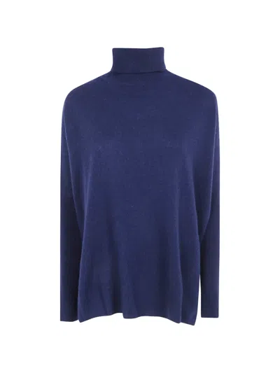 Absolut Cashmere Roll-neck Cashmere Sweater In Blue