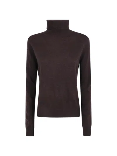 Absolut Cashmere Roll-neck Cashmere Sweater In Brown