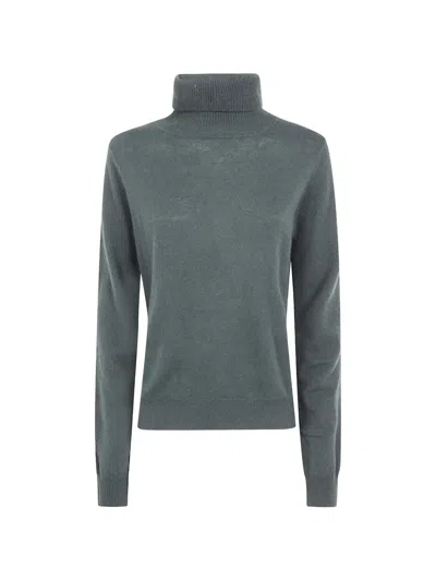 Absolut Cashmere Roll-neck Cashmere Sweater In Gray
