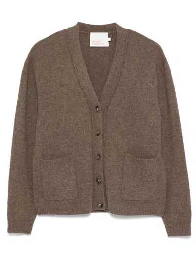 Absolut Cashmere Shakespeare Cardigan In Brown