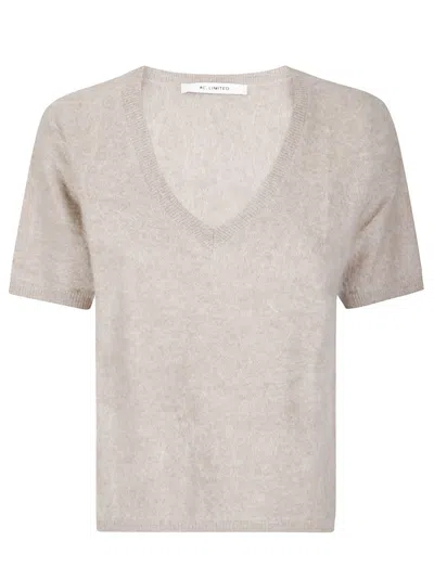 ABSOLUT CASHMERE SHORT-SLEEVED CASHMERE KNIT TOP WITH V-NECKLINE
