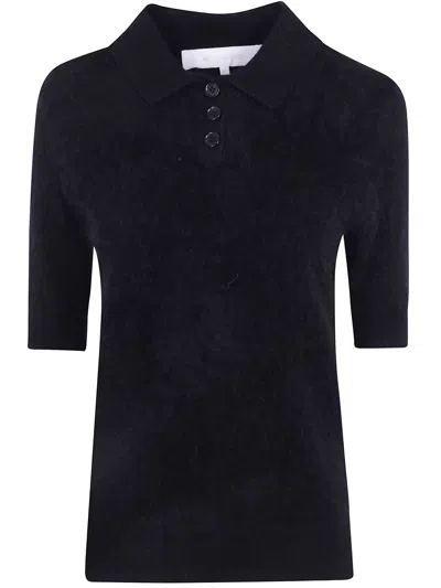 Absolut Cashmere Short-sleeve Sweater "margot" In Black
