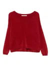 Absolut Cashmere Soeli V-neck Sweater In Red