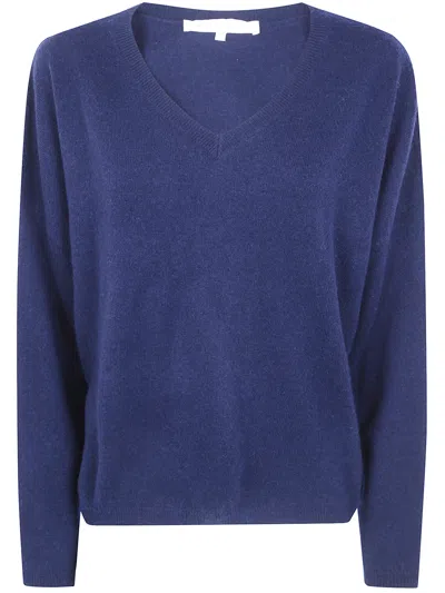 Absolut Cashmere Alicia V-neck Cashmere Sweater In Blue