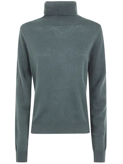 Absolut Cashmere Turtle Neck Sweater "themys" In Green
