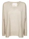 Absolut Cashmere V-neck Over Glove Sleeve In Multi