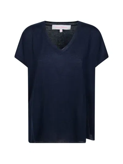 Absolut Cashmere V-neck T-shirt In Blue