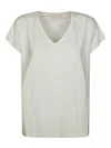 Absolut Cashmere V-neck T-shirt In Neutrals