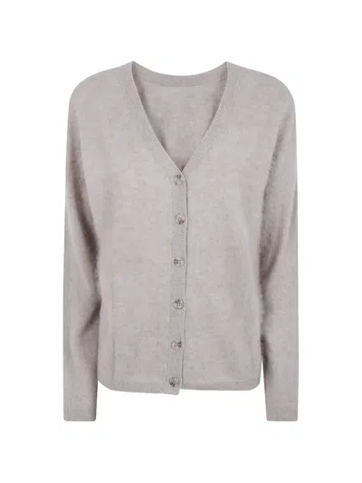Absolut Cashmere V-neck Cashmere Cardigan In Gray
