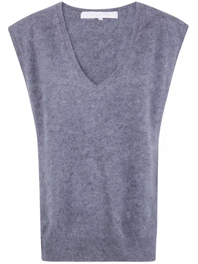 Absolut Cashmere V-neck Sweater "marilou" In Blue
