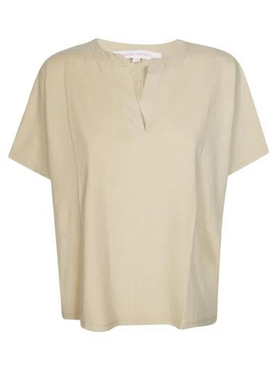 Absolut Cashmere . Women's Polo Open Top In Beige