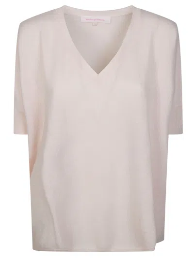 Absolut Cashmere . Women's V-neck Cashmere T-shirt In Gray