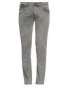 Absolut Joy Man Jeans Grey Size Xl Cotton, Elastane In Grey