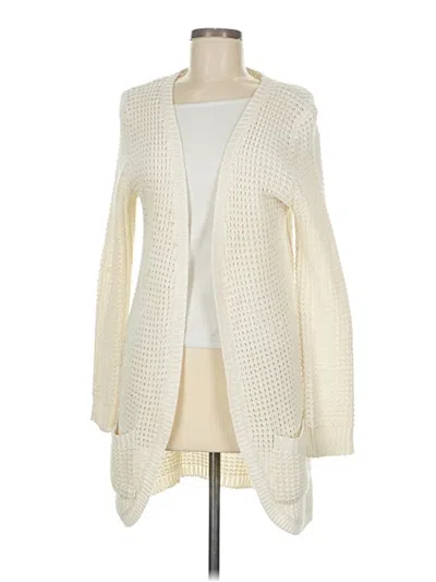 Pre-owned Absolutely Creative Worldwide Cardigan Sweater In White