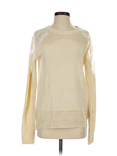Pre-owned Absolutely Creative Worldwide Pullover Sweater In White