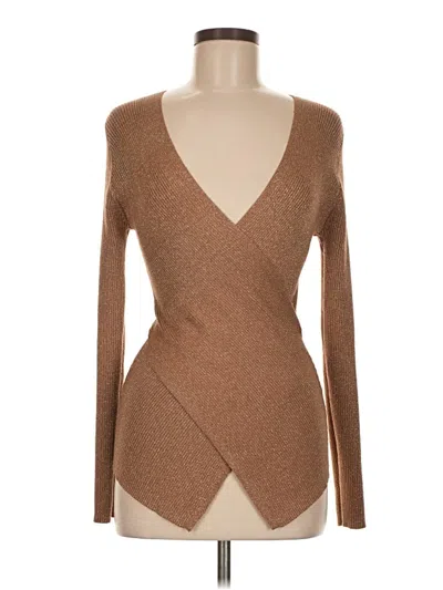 Pre-owned Absolutely Famous Cardigan Sweater In Brown